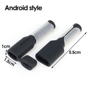 Universal Soft Silicone Cable Winder Protector Cover for Dual Type C Android Charging Cable Saver Data Cord Organizer Anti-break Case
