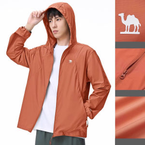 Camel outdoor upf 40+ mens sunscreen jacket fashion casual thin coat