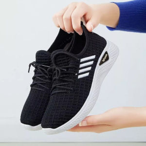 NW054 Sepatu Wanita Size 36-42 Sepatu Sneakers Casual Strip Import