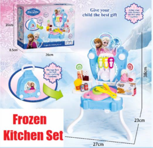 Frozen Mini Luggage Storage Bag Kitchen Set Playset Toys Gift Cooking Toy Mainan Budak Dapur