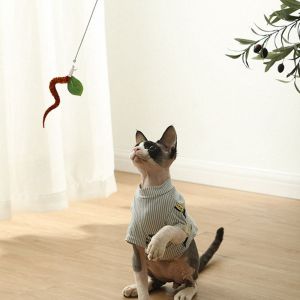ER52858 Funny Set Kitten Catch Training Toy Cat Toy Cats Teasing Stick Chew Rod Pet Supplies Cat Teaser Wand