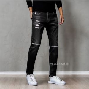 Jeans Sobek Cardinal Full Length - Gaya Classic Washed - Ukuran 27-34 dengan Free Dalam - Trendy Pria Wanita