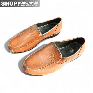 Giày lười nam nhựa dẻo size 39-44 giày nhựa nam giả da giày nhựa đi mưa giày bảo hộ lao động