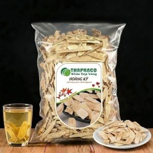 Hoàng kỳ thái lát túi 1kg trà hoàng kỳ khô phiến mỏng thơm sạch - Thảo Dược Tấn Phát