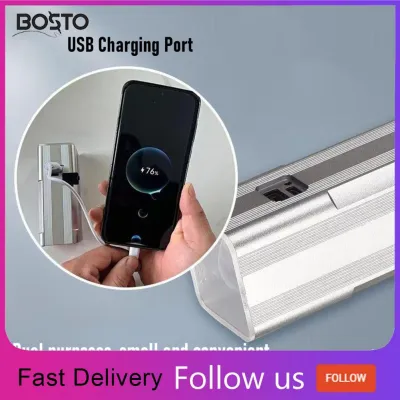 BOSTO LED Wall Leveling Light Potable USB Rechargeable Flashlight for Finishing Painting Surface Flatness Inspection 12h Battery Life