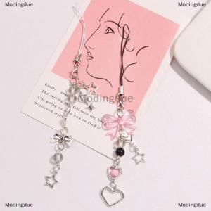 [COD] Modingdue Goth Y2K Phone Charm Bow Heart Star Keychain Pendant Kawaii Key Chain Bag Phone Chain Cute Accessory For Girls Women Jewelry