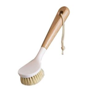Kitchen Wooden Long Handle Cleaning Brush Pan Pot Bowl Tableware Brush