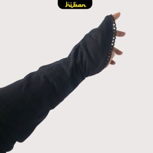 Sarung Tangan Panjang Wanita Haji dan Umroh H1ban simple polos