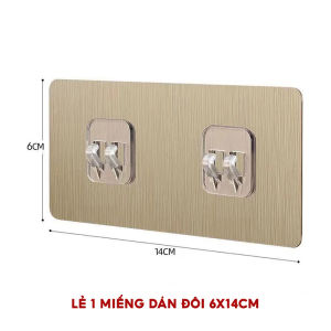 Miếng Dán Chịu Lực Thay Thế Cho Các Loại Kệ Nhà Tắm Miếng Dán Kệ Góc Nhà Tắm Móc Đôi Dự Phòng Chất Liệu PVC Siêu Chắc