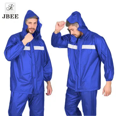 JBEE 922 outdoor high quality motorcycle waterproof raincoat front and rear reflective raincoat waterproof raincoat set
