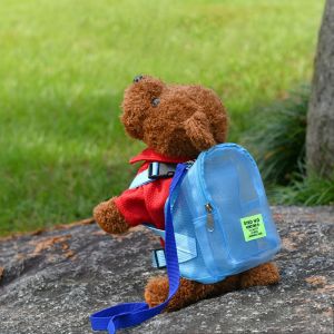 CARING PETS ตาข่ายแบบตาข่าย กระเป๋าใส่สุนัข ล้างทำความสะอาดได้ สีฟ้าสีฟ้า กระเป๋าเป้สะพายหลังเดินทางสำหรับสุนัข กระเป๋าเป้ตาข่ายแมว กระเป๋าออกนอกบ้านสำหรับแมว ถุงใส่มูลสัตว์เลี้ยงด้วยตัวเอง สำหรับฤดูร้อน