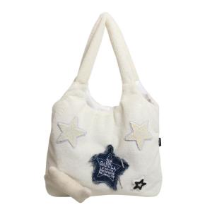 Women Plush Shoulder Bag Large Capacity Kawaii Fluffy Shoulder Bag Furry Hobo Purse Underarm Bag for Ladies Girls Women