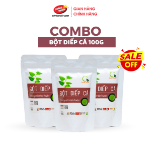 [COMBO] Bột Diếp Cá Quảng Thanh Gói 100gr  Nguyên Chất Sấy Lạnh