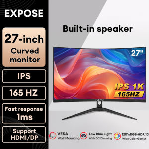 EXPOSE Gaming Monitor for PC 27 Inch 4K Computer Monitor 144HZ Curve Monitor 24 Inch Monitor 165HZ Monitor for Laptop