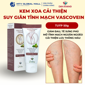Kem Thoa Giãn Tĩnh Mạch Giúp Giảm Đau Sưng Phù Chân Vascovein Dân Khang Tuýp 50g