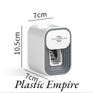 Wall-mounted hole-free toothbrush rack with magnetic cup/squeeze toothpaste dispenser/toothnrush holder