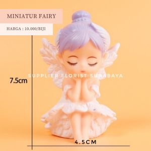 SFS - [1 BIJI] MINIATUR KUE TART FAIRY PERI MALAIKAN MAINAN ANAK PEREMPUAN HIASAN KUE ULANG TAHUN ANAK CEWEK BIRTHDAY CAKE DECORATION DEKORASI BAKERY TOPPER TANCAPAN KUE SURABAYA DIY DO IT YOURSELF