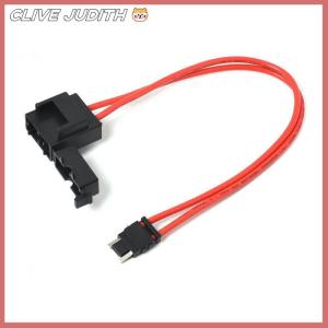 CISWGE ที่ใส่ฟิวส์รถยนต์25A 32V 16AWG ต่อสายไฟตัวสะสมฟิวส์อะแดปเตอร์สำหรับอุปกรณ์อิเล็กทรอนิกส์