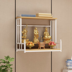 Prayer Table Buddna Shrine Cabinet Altar Cabinet Buddha Altar Cabinet God Desk Wall-Mounted Small Hanging God Desk Wall-Mounted New Wealth Table Bodhisattva Stand 神台桌