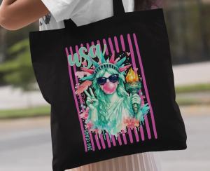 Túi tote kỷ niệm 250 năm Mỹ Kỷ niệm 250 năm thành lập nước Mỹ Tượng Nữ thần Tự do phong cách cổ điển Món quà thời thượng cho ngày 4 tháng 7 Túi xách dễ thương cho ngày 4 tháng 7 Ngày Độc lập.