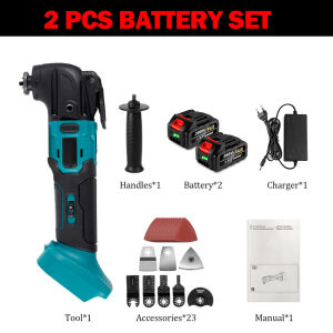 6-Speeds Brushless Oscillating Multi Tool Electric Trimmer/Shovel/Cutting Saw Multifunctional Power Tool，For Makita 18V Battery
