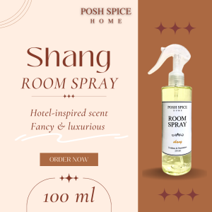 Shangri la Shang Hotel Scents Room Linen Spray 100ml Air Freshener Deodorizer Antibac Odor Remover Posh Spice