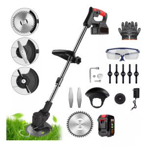 Cordless Lawn Mower 22500mAh Rechargeable Lithium Battery Electric Grass Cutter Trimmer Brush Cutter Weed Adjustable Multifunction Home Garden Trimmer Tool