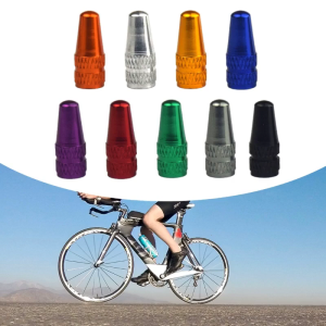 4pcs Bike Tire Valves Stem Caps Aluminum Alloy Bike Tire Caps Air Dust Covers Valves Caps for Mountain Road Bicycles