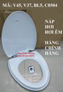 Nắp bồn cầu Viglacera V37 Có nắp chính hãng