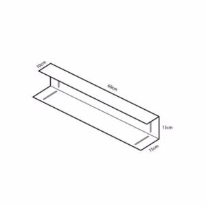 FFBH Stainless Steel Organizer Shelf Aesthetic Home Decoration Wall Shelves I-shaped Minimalist Multi-layer Display Rack Home Gadgets Z1H5K