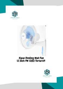 Kipas Dinding Wall Fan Sanex 12 Inch Terlaris!!