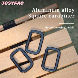JCSYFAC 1 cái khóa carabiner hình vuông khóa móc khóa móc treo lò xo kẹp Móc khóa ba lô Ngoài Trời khóa mặt dây chuyền dụng cụ cắm trại