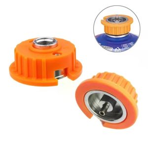 PAZNUL Diameter 45mm Gas Tank Adapter KLL-303C ElectroplatedRust-resistant Cassette Adapter Threaded Adapter Outdoor Camping