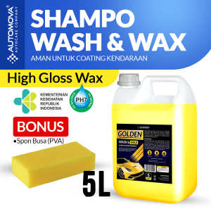 Shampoo Mobil Mengkilap 5 Liter Wash And Wax Sabun Cuci Motor Mobil Automova