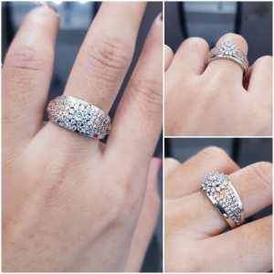 Cincin Wanita Xuping Mewah Permata Berlian XDS22