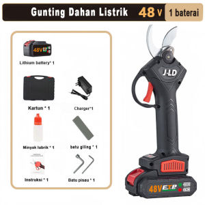 JLD 48VF Gunting Dahan Listrik Gunting Taman Elektrik Garden Cordless Pruning Shear Scissors Pemangkas Dahan Ranting Pohon