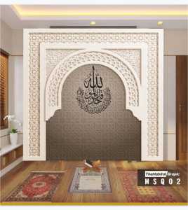 DISKON WALLPAPER MASJID 3D - WALLPAPER DINDING MIHRAB MASJID 3D