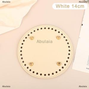 [COD] Abulaia 14 19CM Leather Bag Bottoms With Holes Bag Base DIY Handmade Round Bag Bottoms Bag Accessories