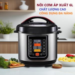 Nồi Áp Suất Nấu Cơm Đa Năng Thông Minh – Hầm Xương Nấu Cháo Nấu Canh Dễ Sử Dụng
