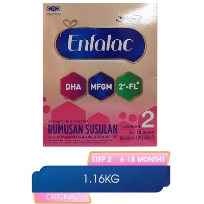Enfalac 2 1.16kg Rumusan Susulan Langkah 2 6-18 bulan. Exp:05/2027
