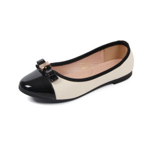 [In Stock] Womens flat shoes comfortable soft sole with bow design low-heeled casual shoes