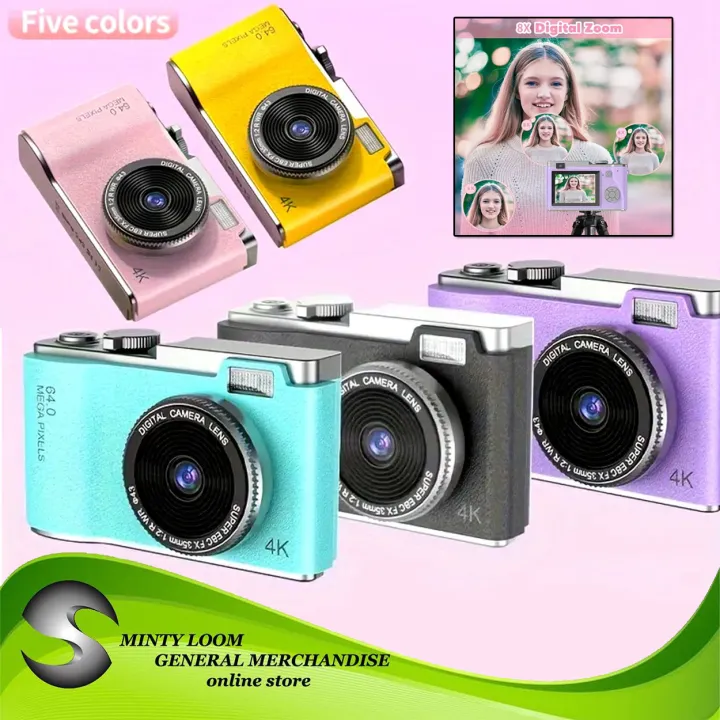 Digital Zoom Camera For Vlogging inch LCD Rechargeable Camera  Photography Professional Camera For Taking Photos, Recording Videos And  Webcams For