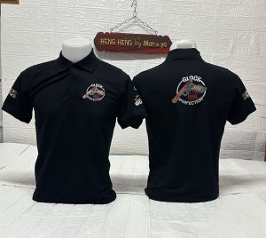 เสื้อโปโล Glock ผู้ชาย สีดำ ผ้านิ่มใส่สบาย เสื้อโปโล Glock ผู้ชาย สีดำ