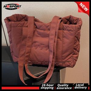 Large Capacity Quilted Shoulder Bags Fashion Underarm Bag for Women Ladies Travel Work Shopping Daily