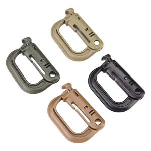 4 lô móc thiết bị cắm trại chiến thuật bánh răng Carabiner Trọng lượng nhẹ Móc Neo leo núi cho leo núi leo núi