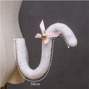YUDESHUI Kết cấu mềm mại. Đuôi mèo Đạo cụ tiệc Quà tặng cho bạn bè Đuôi hầu gái Dễ thương Cosplay Anime Đuôi mèo con Phụ nữ