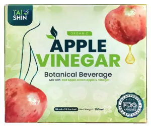 [In Stock · Fast Shipping] Taishin Taiso Organic Slimming Vinegar | 100% Organic Concentrated Red Delicious Apple Cider Vinegar