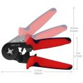 Kìm Vuông Đa Năng Tự Điều Chỉnh HSC8 6-4A Gồm 1200 Chiếc Các Loại Đầu Cos Ống Tròn Cos Đầu Cos Đầu Cos Từ 0.25 - 10mm2. 