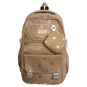 Deere Jack chic in hình bươm bướm ba lô với túi có thể tháo rời cho các trường học và du lịch