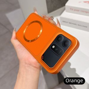 Simple For Honor Win Turbo RT 5G Power2 Magnetic Back Cover Soft Leather Veneered Phone Silicone Casing